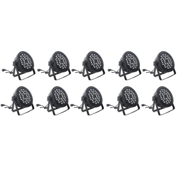 LED Scene Lys, 18x12W RGBW Ydelse, DMX Kontrol,10 Lygter