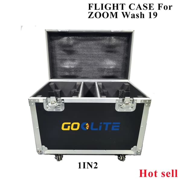 Vask Flytteligt Hovedlys, 400W Effektudgang, DMX Kontrol,2i1 FlightCase kun