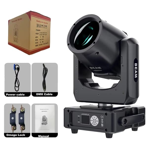 Mini 230W Moving Beam Light, 2000-82000 Lumen, DMX Kontrol,Mini 230W 1STK, EU-stik