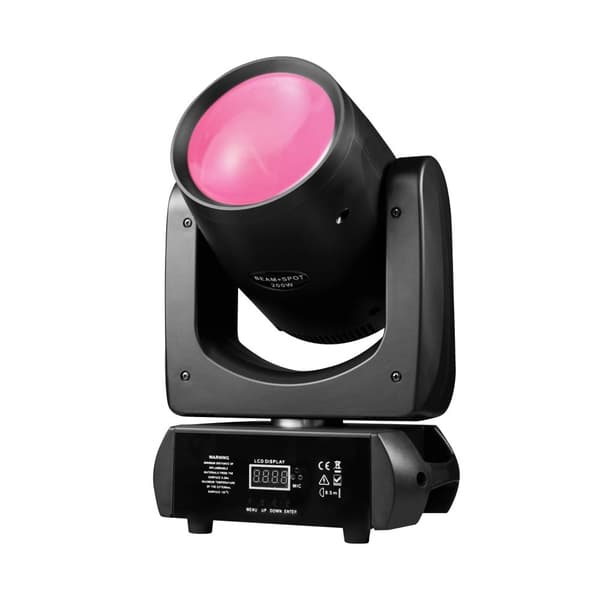 200W LED Moving Headlight, 11 farver, 25 gange/sek strobe,200W Stråle-2STK, EU-stik
