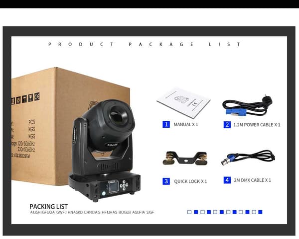 LED Spot GOBO-lampa, 100W effektförbrukning, 14 DMX-kanaler,100W Gobo Light, EU