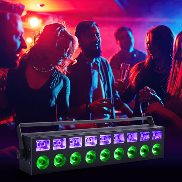 RGBW + UV LED Väggtvättslampa, 60W Effekt, DMX Kontroll,EU