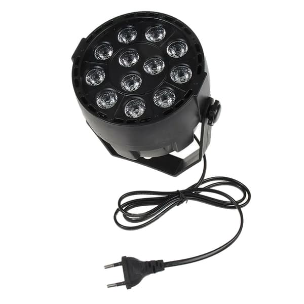 Mini Par-lampor, RGB-färgoutput, DMX512-kontroll,svart, EU
