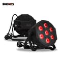 Miniatyrbillede 2 af 2: LED Par Scene Lys, 7X12W Effekt, DMX Kontrol,8pcs 7x12w, EU -stik