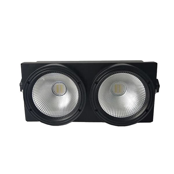 2x100W DMX Scene Lys, Tilpasselige RGB Muligheder, Holdbar Aluminium Konstruktion,1 Lys