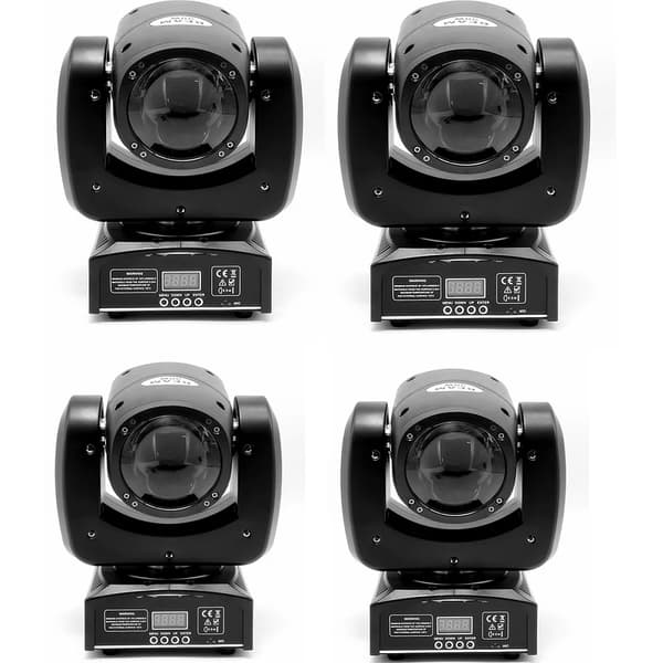 DJ Rörligt Huvudljus, 90W RGBW, 540° Pan, 270° Tilt,4 LJUS, EU-kontakt