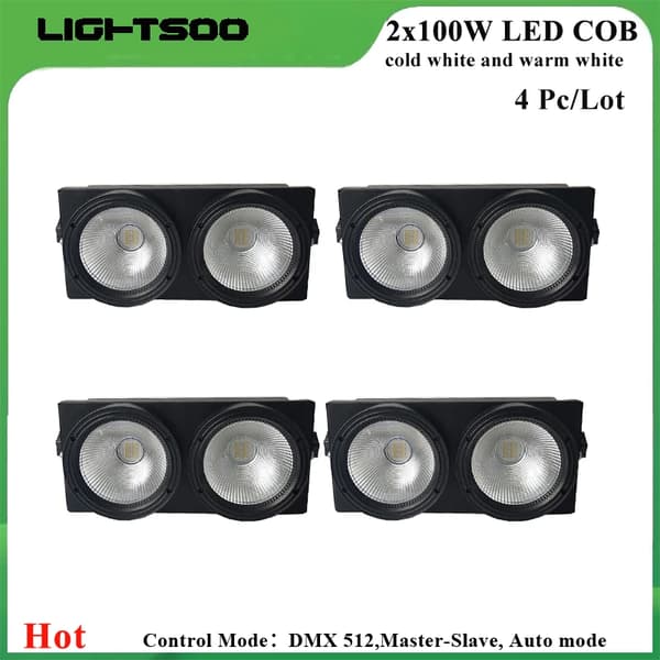 LED Blinder Lygter, 250W Effekt, Tilpasselige Farvemuligheder,4 lys