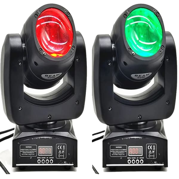 DJ Spotlight, 90W RGBW LED, Dynamisk Pan- og Tilt-bevægelse,2 LYS, EU stik