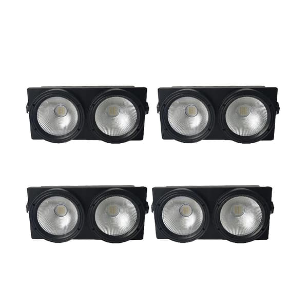 LED 2x100W COB-valot, DMX-ohjaus, kaksoislämpötila,4 valoa