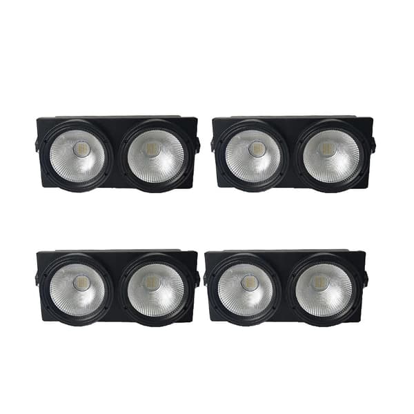 COB LED Blinder Lys, 250W Effekt, DMX Kontrol,4 lys