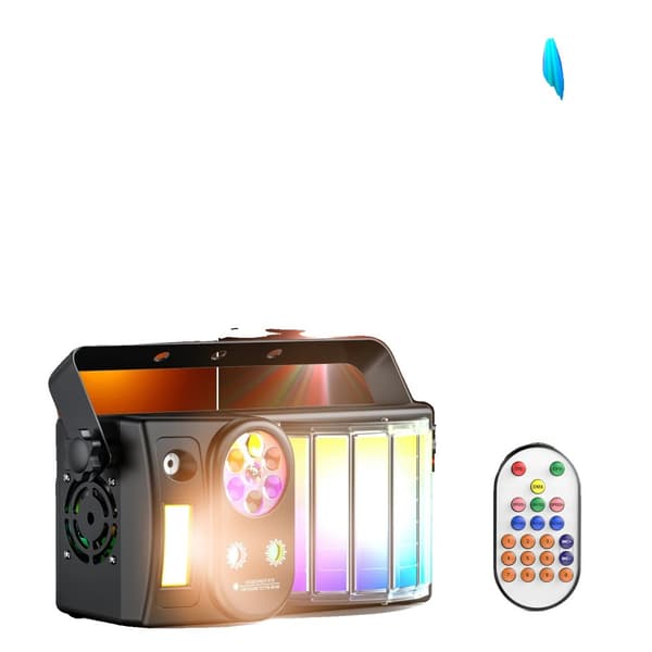RGB-laserljus, bärbar design, flera kontrolllägen,EU-kontakt