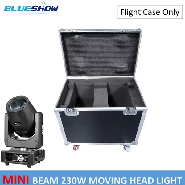 Mini Beam 230W Flytteligt Hovedlys, 250W Effekt, DMX Kontrolmuligheder,Kun 1 Flightcase