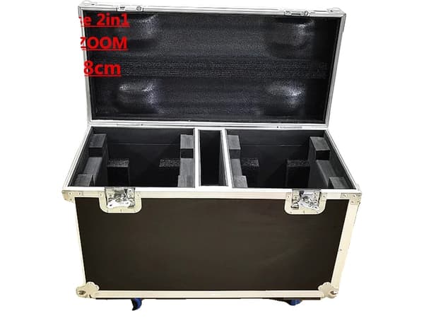 LED Moving Head Light, 19X15W RGBW, DMX Kontrolleret,eneste flightcase, EU stik