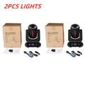 Miniatyrbillede 2 af 2: LED Moving Head Light, 150W Effekt, 8 Farver & 8 Gobos,2 STK, EU stik
