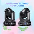 Miniatyrbillede 5 af 5: LED Moving Head Light, 150W Effekt, 8 Farver & Gobo Effekter,2 stk 150w stråle, EU-stik