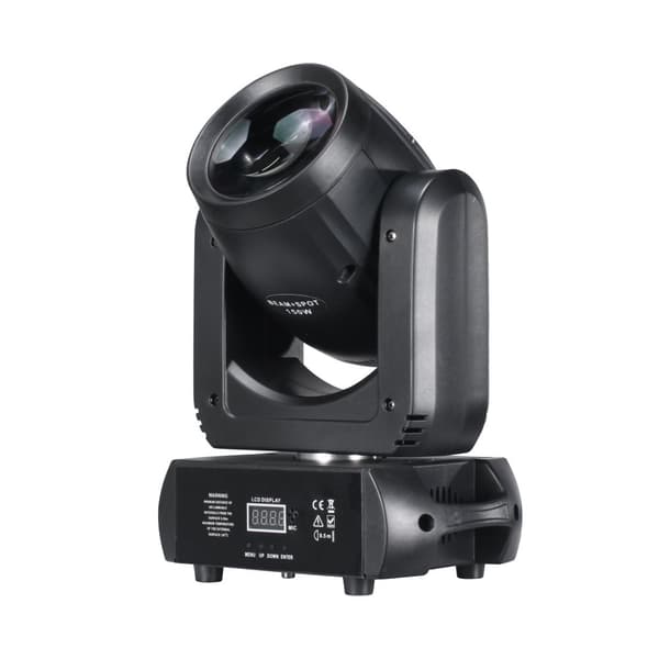 LED Moving Head Light, 150W Effekt, 8 Farver & Gobo Effekter,2 stk 150w stråle, EU-stik