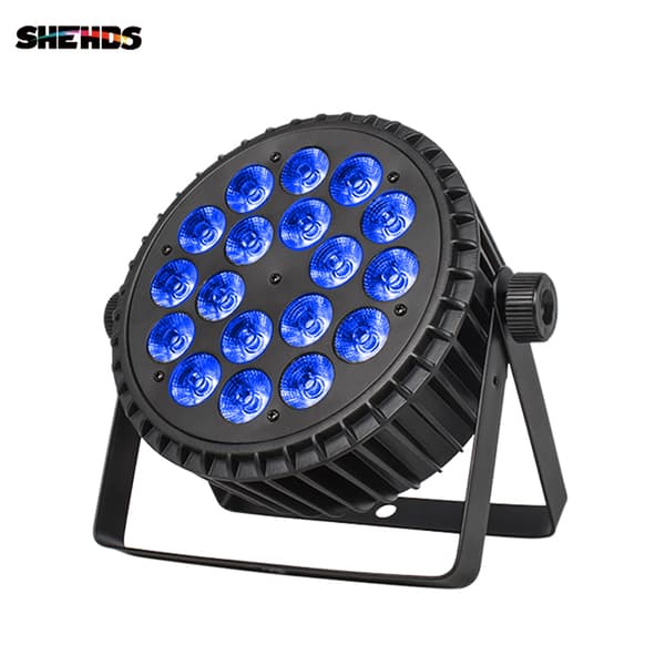 LED Scenljus, 18x18W RGBWA+UV, 324W Effektförbrukning,Eu plugg, Aluminium Platt 18x18W