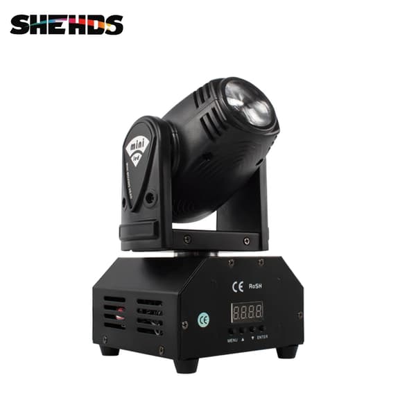 Mini RGBW LED Moving Head-lampa, 10W effekt, mångsidig DMX-kontroll,1ST LED 10W Lampa, EU-kontakt