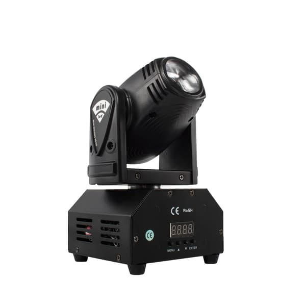 Mini RGBW LED Moving Head-lampa, 10W effekt, mångsidig DMX-kontroll,1ST LED 10W Lampa, EU-kontakt