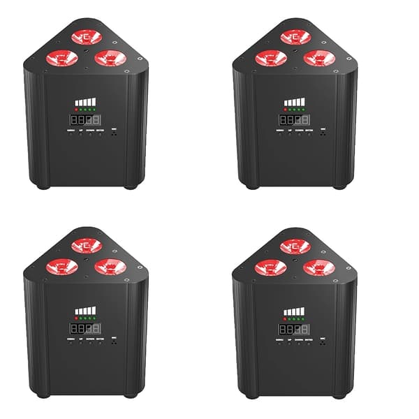 4 IN1 Par Lys, RGBW Belysningseffekter, Flere Driftsformer,EU-stik, ZQ01449