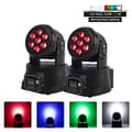 Miniatyrbillede 2 af 2: LED Moving Head Light, 150W Effekt, DMX 9/14 Kanal Kontrol,2 stk, EU-stik