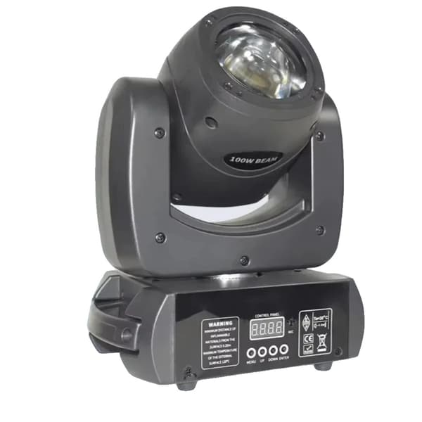 LED Moving Head Lygter, 60W / 100W Effekt, Justerbare Strålevinkler,1 stk B100, EU-stik