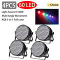 Miniatyrbild 2 av 2: Scenbelysning, 4 stycken 60LED, RGB-färgblandning,4ST 60LED, Eu plugg
