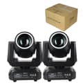 Miniatyrbild 1 av 2: Mini LED Beam Spot Moving Head Light, 150W Effekt, 6-Färgers Regnbågeffekt,Eu plugg, 2 st kartong