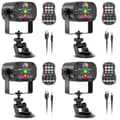 Miniatyrbillede 2 af 2: RGB LED Festlys, Lydaktiveret Tilstand, Fjernbetjening,EU stik, ZQ03018-4Pcs