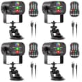 Miniatyrbillede 1 af 2: RGB LED Festlys, Lydaktiveret Tilstand, Fjernbetjening,EU stik, ZQ03018-4Pcs