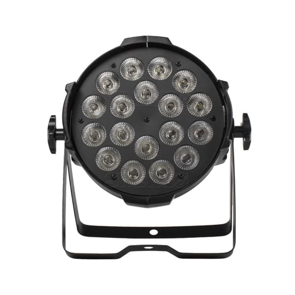 LED Par, Aluminiumlegering, RGBWA+UV,18x12W, EU stik