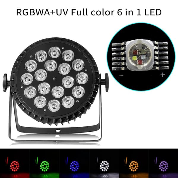 LED Parivalo,RGBWA UV 6in1, EU-plugi
