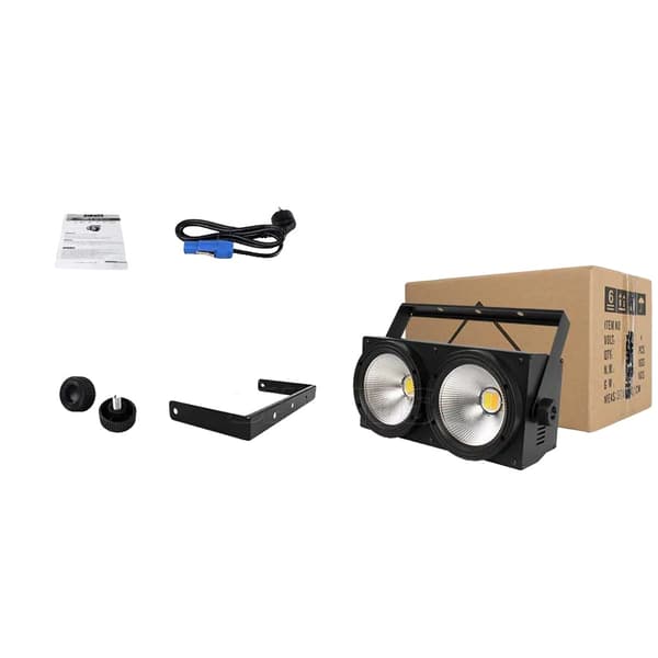 LED Scenbelysning, 200W Effektförbrukning, 6/10 Kanalstyrning,WCW, EU-kontakt