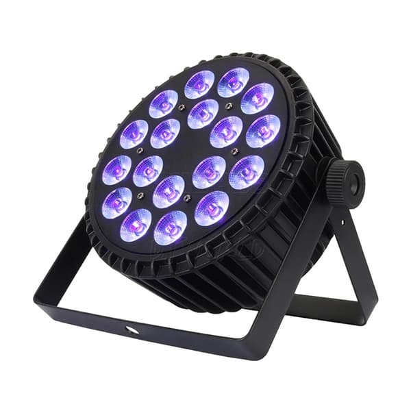 LED Par Belysning, Aluminiumslegering Kroppen, RGBW/RGBWA+UV Farver,RGBWAUV, EU-stik