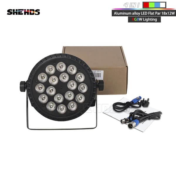 LED Par Lys, 18x18W RGBWA + UV, Vandtæt IP65,NE Vandtæt 18x18W, Eu stik