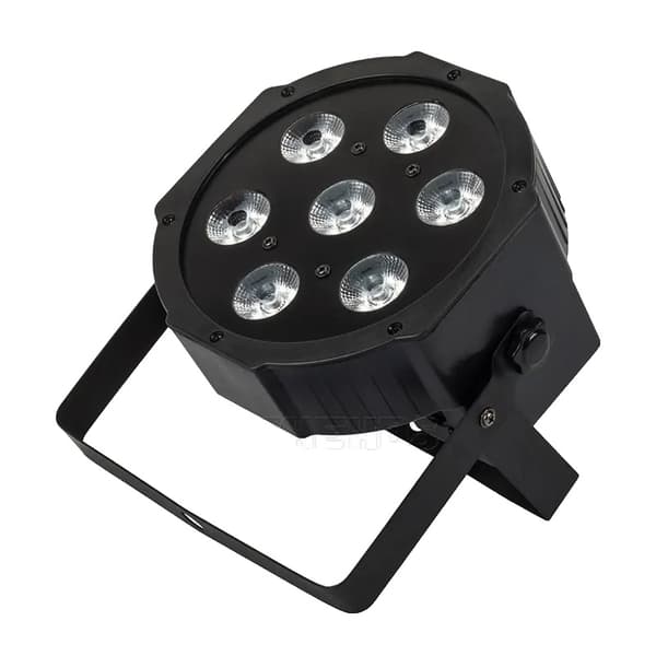 LED Par Lys, RGBW Farveblanding, DMX Kontroller,EU stik, 8stk 7X12W