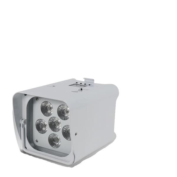 Trådlös fjärrkontroll LED Par, 6x18W RGBWA+UV, Flera kontrolllägen,EU-plugg, 6x18w Vit