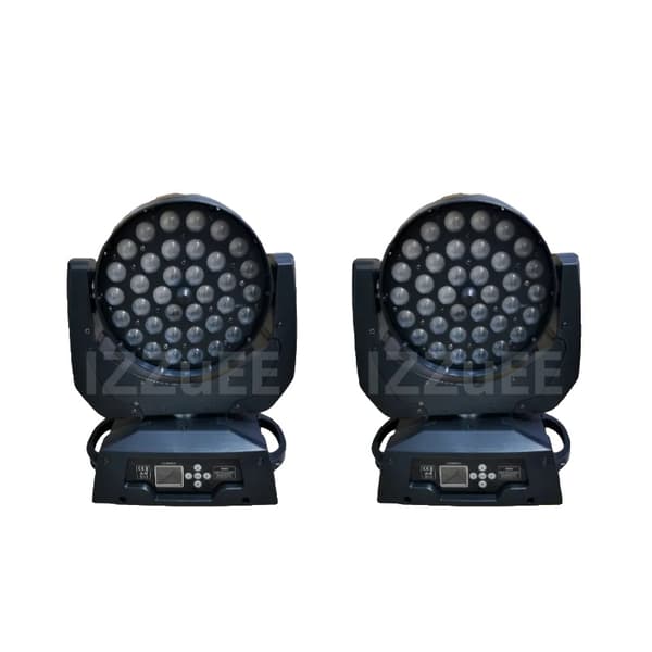 LED Moving Head Light, 450W effektudgang, 540° panorering,2 Lys, Rgbwauv 6in1