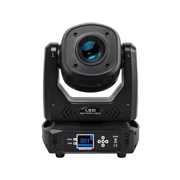 DramoSpot 100W LED Moving Head Light, 14 DMX Kanaler, Strålevinkel,6prism 100W, EU stik