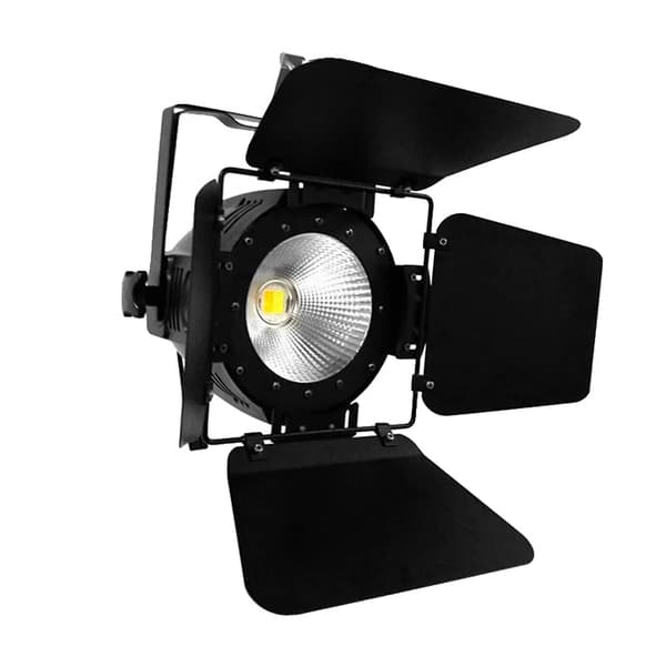 LED Par COB 200W Scenljus, 6/10 DMX-kanaler, RGBWA-UV färger,EU Kontakt, Barndörrar Kyl-Varm