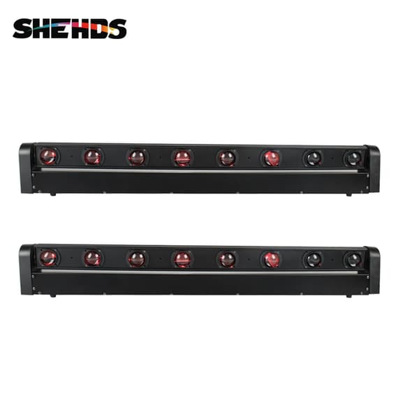 LED Moving Head Belysning, RGBW, Flykasse,2PCS, EU stik