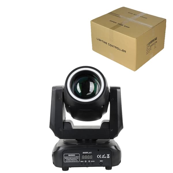 Mini LED Beam Spot Moving Head Light, 150W Effekt, 6-Farvet Regnbueeffekt,Eu stik, 1Pcs Karton