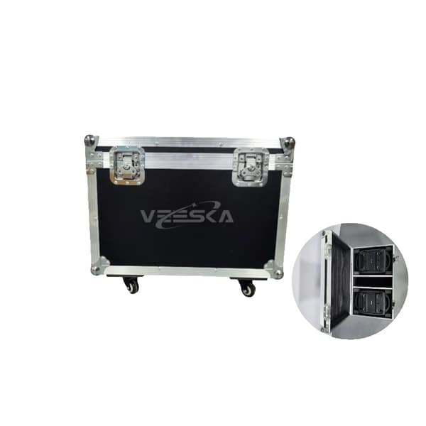 Bevægelseslys, 19x15W RGBW, DMX kontrol,1 tom Kasse 2in1