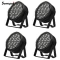 Miniatyrbillede 2 af 2: Par Lights, 14 RGBW LED'er, Styring med stemme, Mini størrelse,EU stik, 4PCS