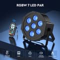 Miniatyrbillede 4 af 4: LED Par Lygter, 7x3W RGBW LED'er, 8 CH DMX Kontrol,EU-stik