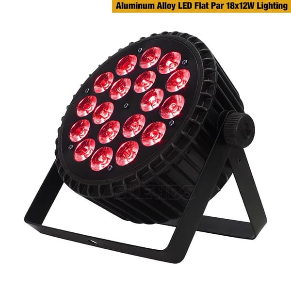 LED Scenbelysning, 18x12W Fyrfärg, 18x18W RGBWA + UV,Aluminium par 18x12w, EU