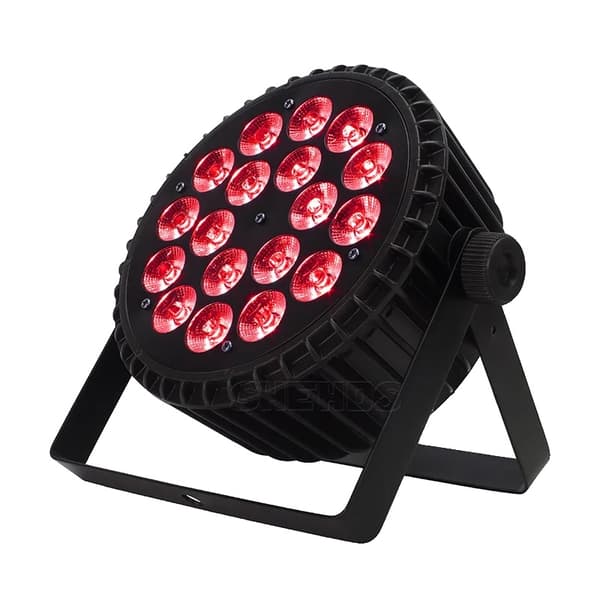 LED Scenbelysning, 18x12W Fyrfärg, 18x18W RGBWA + UV,Aluminium par 18x12w, EU