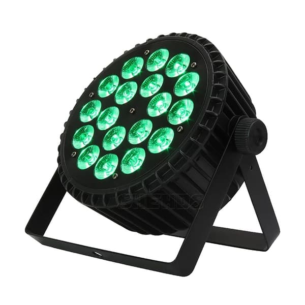 LED Scene Belysning, 18x12W Quad-farve, 18x18W RGBWA + UV,Aluminium par 18x18w, EU -stik