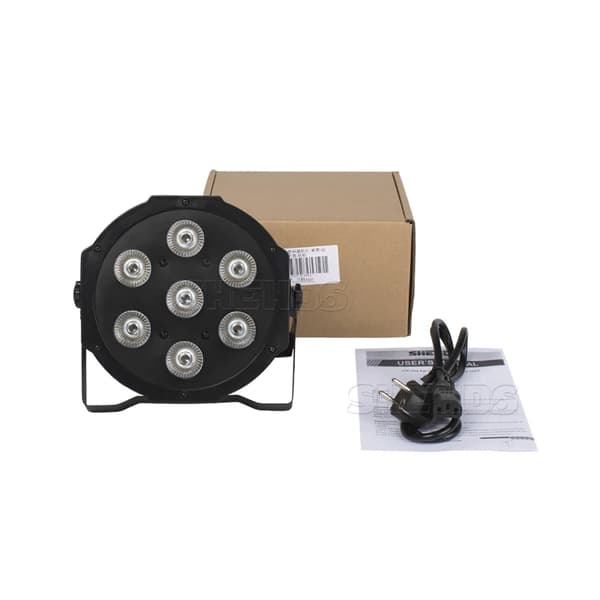 LED Par Scene Lys, 7X12W Effekt, DMX Kontrol,8pcs 7x18w, EU -stik