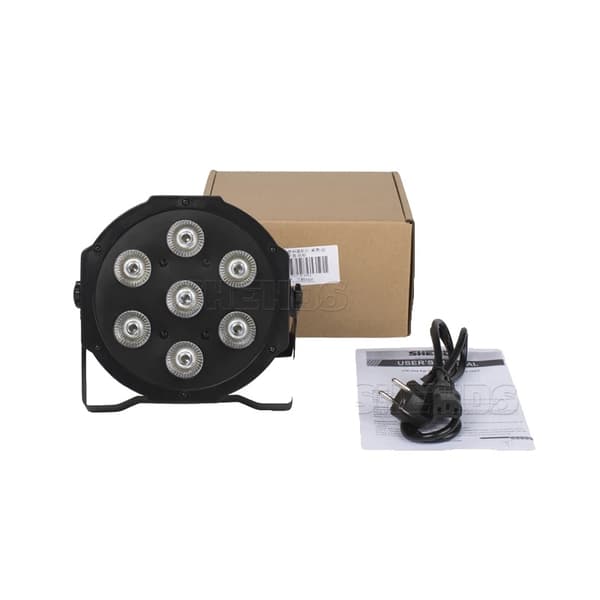 LED Par Scene Lys, 7X12W Effekt, DMX Kontrol,8pcs 7x18w, EU -stik